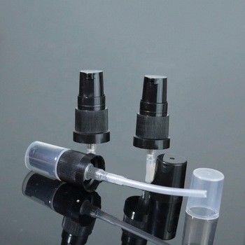 18mm 18/410 di pompa di plastica nera dello spruzzo della lozione di prezzo franco fabbrica con il chiaro cappuccio