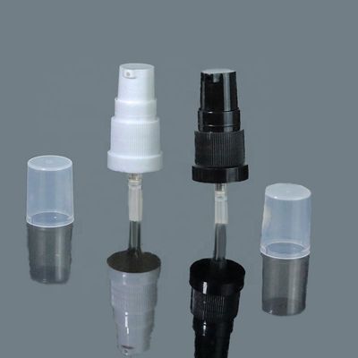 18mm 18/410 di pompa di plastica nera dello spruzzo della lozione di prezzo franco fabbrica con il chiaro cappuccio