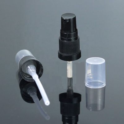 18mm 18/410 di pompa di plastica nera dello spruzzo della lozione di prezzo franco fabbrica con il chiaro cappuccio