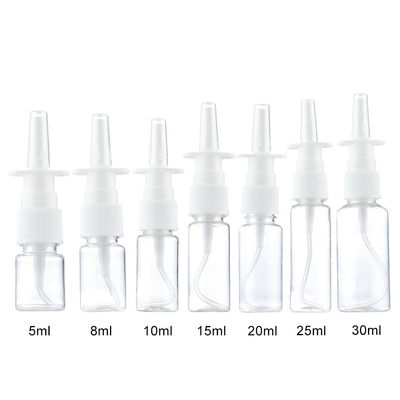 Bottiglia riutilizzabile di plastica dello spray nasale della foschia 30ml
