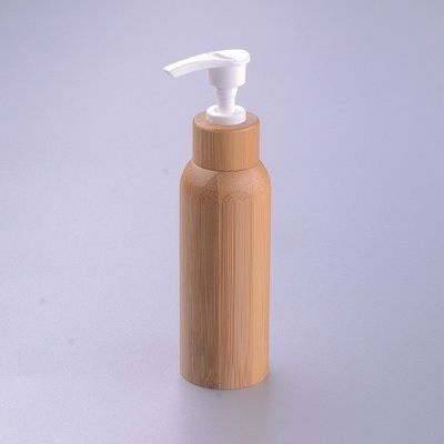 Bottiglie cosmetiche di bambù 120ml di plastica interno della lozione dei contenitori della pompa vuota della lozione