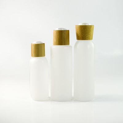 contenitori d'imballaggio cosmetici 18/410 di 30ml con il cappuccio di bambù del contagoccia del siero