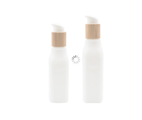 Contenitore cosmetico liscio della lozione della bottiglia di vetro di OPL e barattolo crema con il coperchio di legno