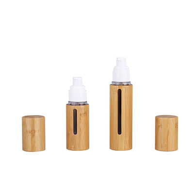 Bottiglia senz'aria della pompa della lozione della pompa della lozione cosmetica di bambù vuota dei contenitori