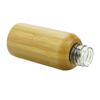 Bottiglie cosmetiche di bambù 120ml di plastica interno della lozione dei contenitori della pompa vuota della lozione