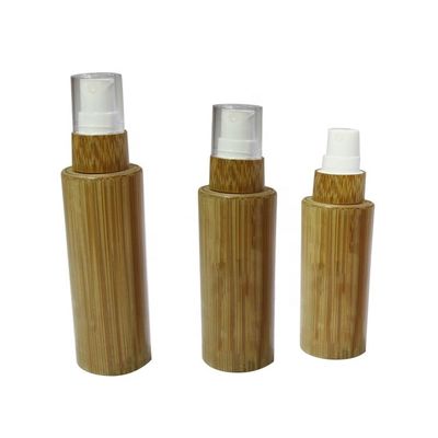 50ml ha glassato la bottiglia di vetro del diametro cosmetico 37mm* H95mmn del contenitore del cappuccio di bambù
