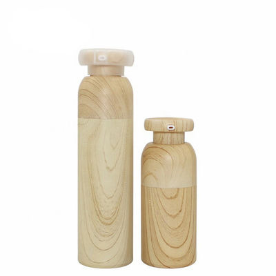 Bottiglia senz'aria di bambù 15ml 30ml 40ml 50ml della bottiglia cosmetica di plastica della pompa del nuovo prodotto