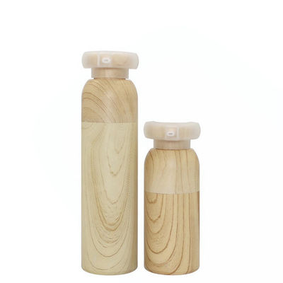 Bottiglia senz'aria di bambù 15ml 30ml 40ml 50ml della bottiglia cosmetica di plastica della pompa del nuovo prodotto