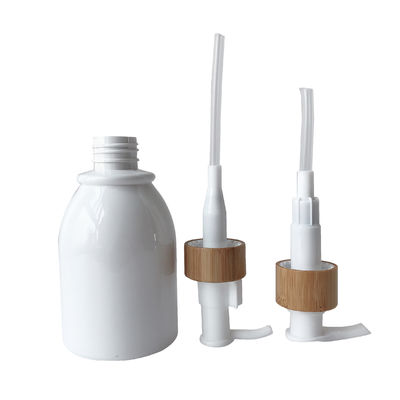 250ml ha glassato la bottiglia dell'ANIMALE DOMESTICO di Amber Cosmetic della pompa di bambù
