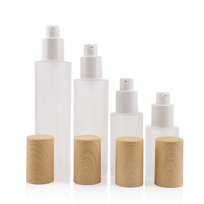 Bottiglia di bambù di vetro dello spruzzo per la pelle astringente cosmetica di cura personale