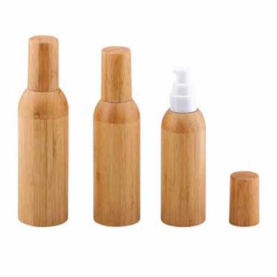 50ml ha glassato la bottiglia di vetro del diametro cosmetico 37mm* H95mmn del contenitore del cappuccio di bambù