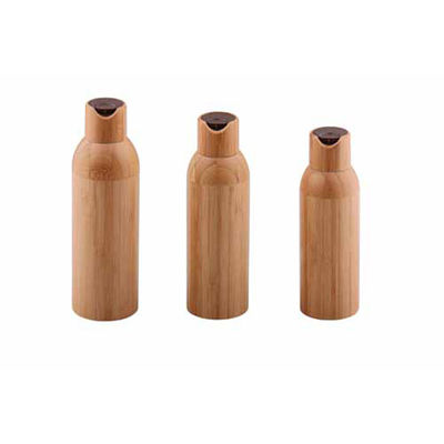 50ml ha glassato la bottiglia di vetro del diametro cosmetico 37mm* H95mmn del contenitore del cappuccio di bambù
