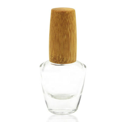 bottiglia di vetro all'ingrosso di 5ml 15ml 20ml con la bottiglia di bambù dello smalto del coperchio