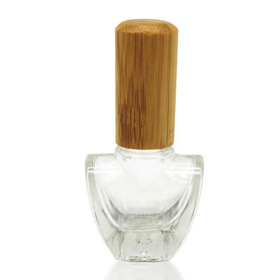 bottiglia di vetro all'ingrosso di 5ml 15ml 20ml con la bottiglia di bambù dello smalto del coperchio