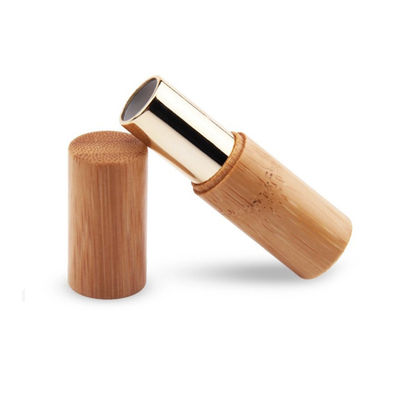 cosmetico di bambù del contenitore vuoto della metropolitana del rossetto di 12.1mm rispettoso dell'ambiente