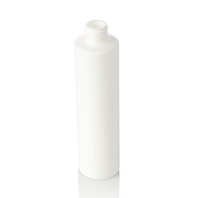 bottiglia vuota dell'animale domestico 300ml della lozione di uso cosmetico di plastica bianco della crema con il cappuccio di bambù