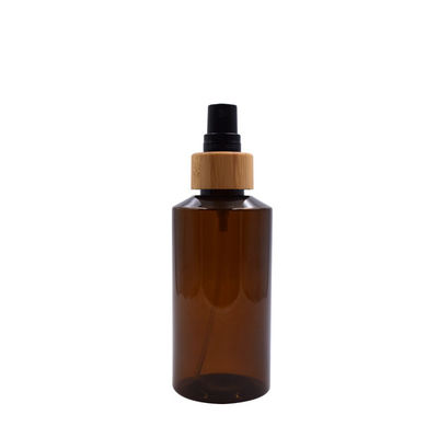 bottiglia ambrata biodegradabile dello spruzzo dell'acqua vaporizzata di imballaggio di plastica 200ml con bambù