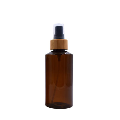 bottiglia ambrata biodegradabile dello spruzzo dell'acqua vaporizzata di imballaggio di plastica 200ml con bambù