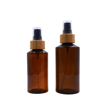 bottiglia ambrata biodegradabile dello spruzzo dell'acqua vaporizzata di imballaggio di plastica 200ml con bambù