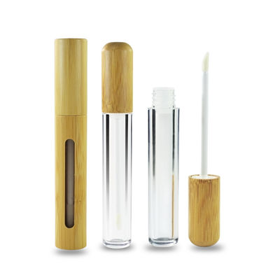 Tubo di bambù amichevole del rossetto di lucentezza del labbro 6ml di eco vuoto per il contenitore cosmetico