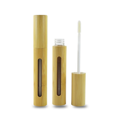 Tubo di bambù amichevole del rossetto di lucentezza del labbro 6ml di eco vuoto per il contenitore cosmetico