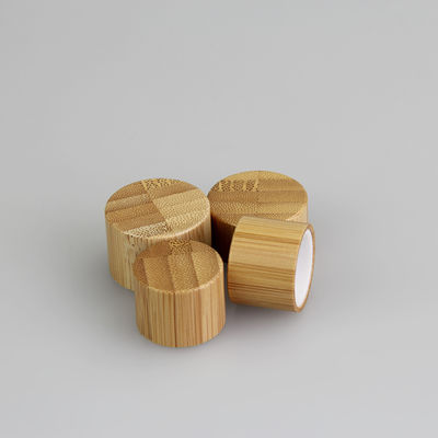 coperchio a vite di bambù 28mm di 24mm per il tappo di bottiglia superiore della crema delle chiusure del disco cosmetico della bottiglia