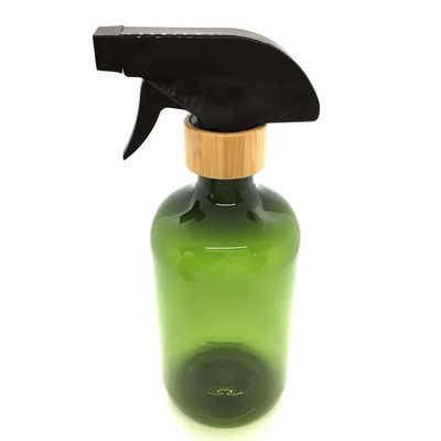 Bottiglia di plastica 500ml dell'ANIMALE DOMESTICO del giro di Boston con la bottiglia di bambù dell'ANIMALE DOMESTICO di PCR dello spruzzatore di innesco