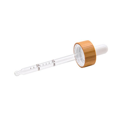 bottiglie di olio essenziale di bambù di legno amichevoli di eco del cappuccio del contagoccia della bottiglia di vetro di 18mm