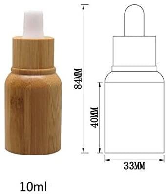 Bottiglia di olio essenziale di vetro con cura di pelle di lusso del contagoccia resistente di bambù del bambino